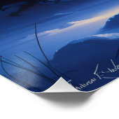 Aurora Letter S Poster | Kunst der Nordlichter (Ecke)