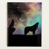 Aurora leuchtet mit Wölfen Planer (Vorderseite)