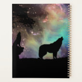 Aurora leuchtet mit Wölfen Planer (Rückseite)