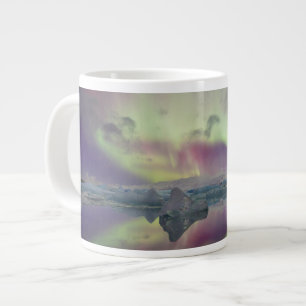Aurora-Lichter reflektieren Lagune Island Jumbo-Tasse