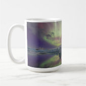 Aurora Lights Reflect Lagoon | Island Kaffeetasse (Links)