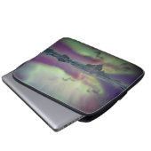 Aurora Lights Reflect Lagoon | Island Laptopschutzhülle (Vorne Knopf)