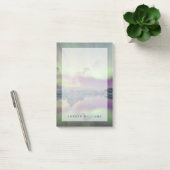 Aurora Lights Reflect Lagoon | Island Post-it Klebezettel (Büro)