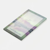 Aurora Lights Reflect Lagoon | Island Post-it Klebezettel (angewinkelt)