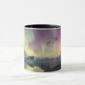Aurora Lights Reflektion in Lagoon Tasse (Zentrum)