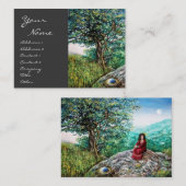 AURORA/MAGIC TREE, grün, blau, grau Visitenkarte (Vorne/Hinten)