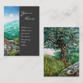 AURORA/MAGIC TREE, grün, blau, grau Visitenkarte (Vorne/Hinten)