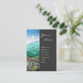 AURORA/MAGIC TREE, grün, blau, grau Visitenkarte (Stehend Vorderseite)