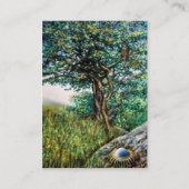 AURORA/MAGIC TREE, grün, blau, grau Visitenkarte (Rückseite)