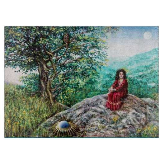 AURORA/MAGIC TREM, grün, blau, Schneidebrett (Vorderseite)