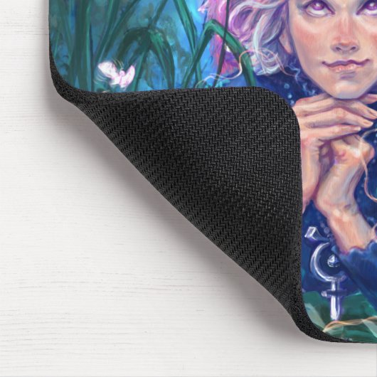 Aurora & Magicfox – Fantasy Night Under the Stars Mousepad (Ecke)