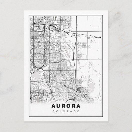 Aurora Map Postkarte (Vorderseite)