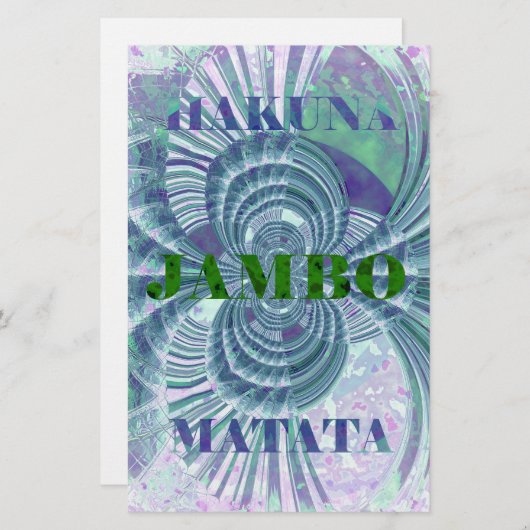 Aurora Matata Kunstdruckerei Briefpapier (Vorne/Hinten)