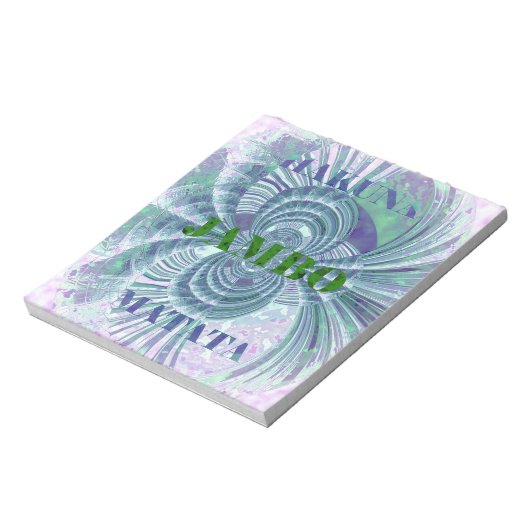 Aurora Matata Kunstdruckerei Notizblock (Rotiert)