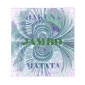 Aurora Matata Kunstdruckerei Notizblock (Vorderseite)