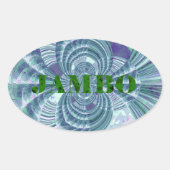 Aurora Matata Kunstdruckerei Ovaler Aufkleber (Vorderseite)