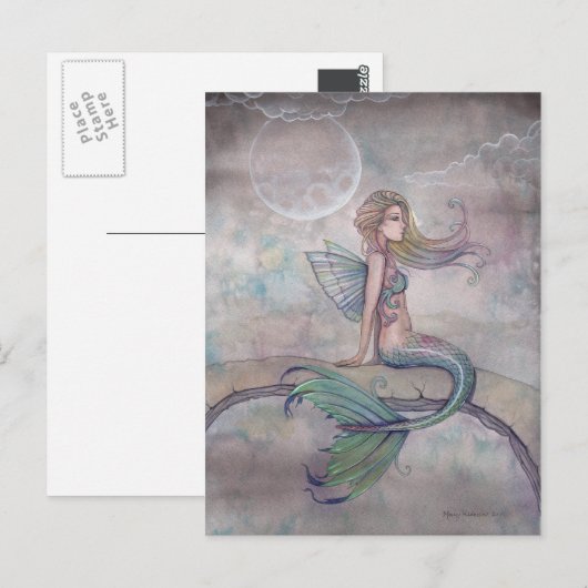 Aurora Mermaid Postkarte (Vorne/Hinten)