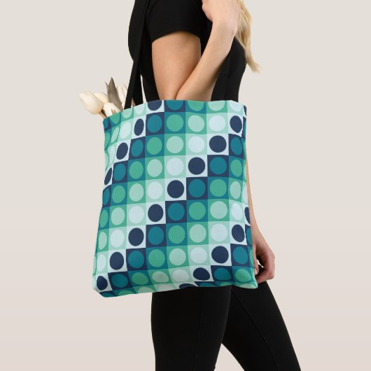 Aurora Mist Polka Grid Tasche (Von Nahem)