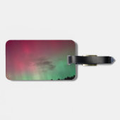 Aurora mit Sternen und Initialen Monogramm Gepäcka Gepäckanhänger (Rückseite horizontal)