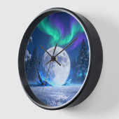 Aurora-Mond-Wanduhr Uhr (Winkel)