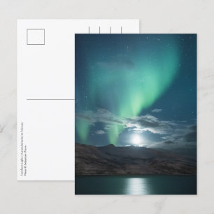 Aurora Moonlight Northern Lights Postkarte