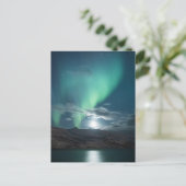 Aurora Moonlight Northern Lights Postkarte (Stehend Vorderseite)