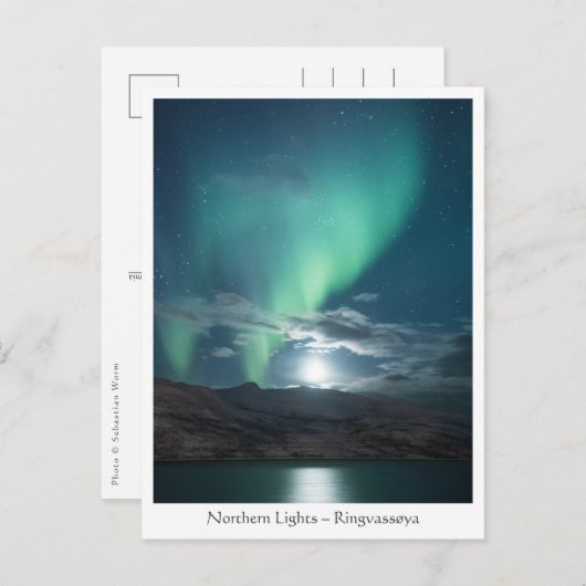 Aurora Moonlight Postkarte (Vorne/Hinten)
