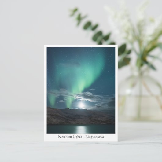 Aurora Moonlight Postkarte (Stehend Vorderseite)
