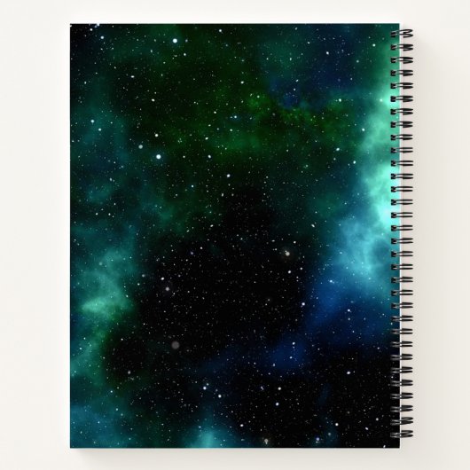 Aurora-Nachthimmelnotizen Notizblock (Rückseite)