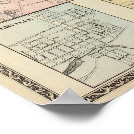 Aurora, Naperville und Wheaton Poster (Ecke)