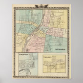 Aurora, Naperville und Wheaton Poster (Vorne)