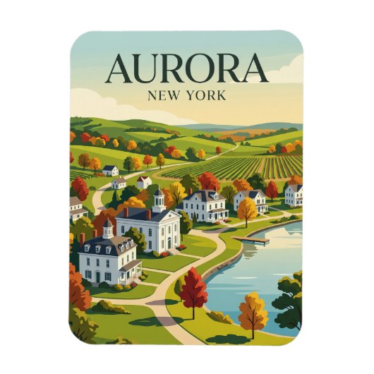 Aurora, New York, USA Magnet (Vertikal)