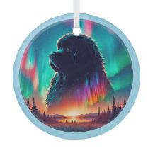 Aurora Newfoundland-Hunde-Ornament 