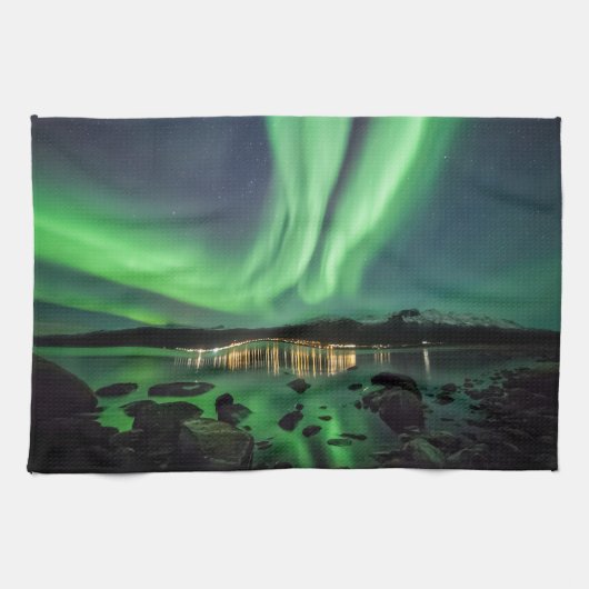 Aurora Night Geschirrtuch (Horizontal)
