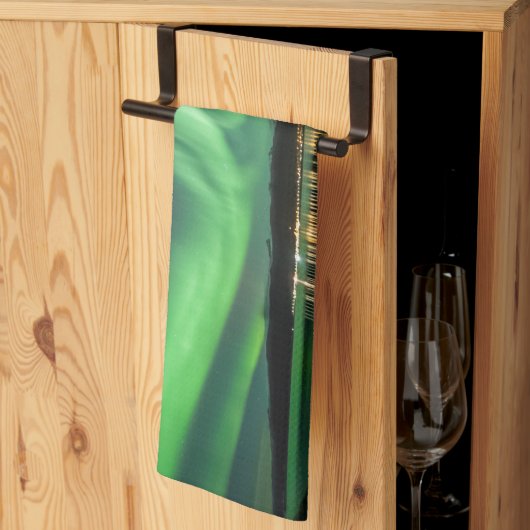 Aurora Night Geschirrtuch (Drittel gefaltet)