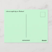 Aurora Night Sky in Finnland Postkarte (Rückseite)