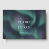 Aurora Nordlichter Hochzeit Gästebuch (Vorderseite)
