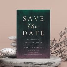 Aurora | Northern Lights Foil Save the Date Card