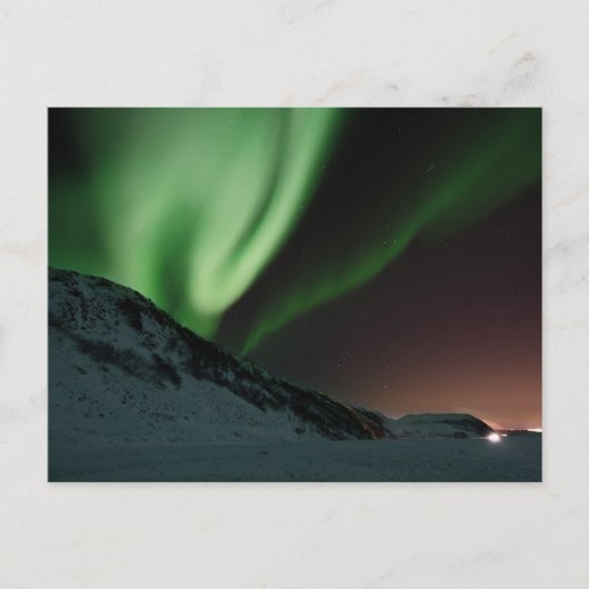 Aurora Northern Lights Norwegen Postkarte (Vorderseite)