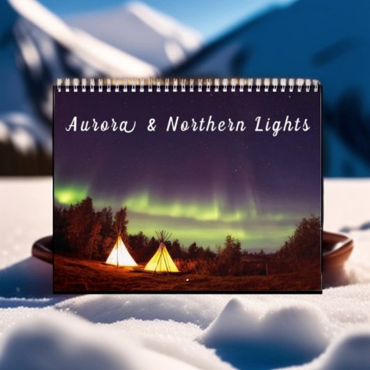 Aurora Northern Lights Skandinavier Polar Sky Kalender