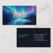 Aurora Northern Lights Visitenkarte (Vorne/Hinten)