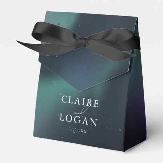 Aurora Northern Lights Wedding Geschenkschachtel (Vorderseite)