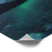 Aurora Over Icelandic Wilderness Poster (Ecke)