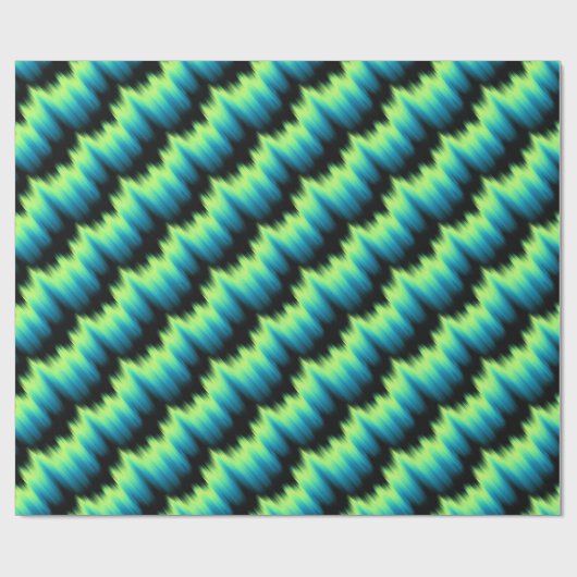 Aurora-Packpapier-Nordlicht-Geschenk-Papier Geschenkpapier (Flach)