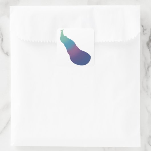Aurora Peacock Gradient Sticker (Tasche)