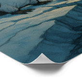 Aurora Penguins Comic - Witziger Klimawandel Poster (Ecke)