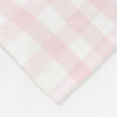 Aurora Personalisiert Pink Bow & Gingham Print Fleecedecke (Ecke)