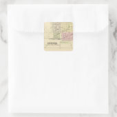 Aurora, Phillips, Hampton, Nebraska Quadratischer Aufkleber (Tasche)