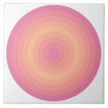 Aurora Pink Fuzzy Peach Circles Keramik Tile Fliese<br><div class="desc">Genießen Sie dieses Kreismuster in den Farbvarianten des Jahres 2024 Fuzzy Peach to Aurora Pink.</div>