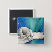Aurora Polar Bear Button (Vorne & Hinten)